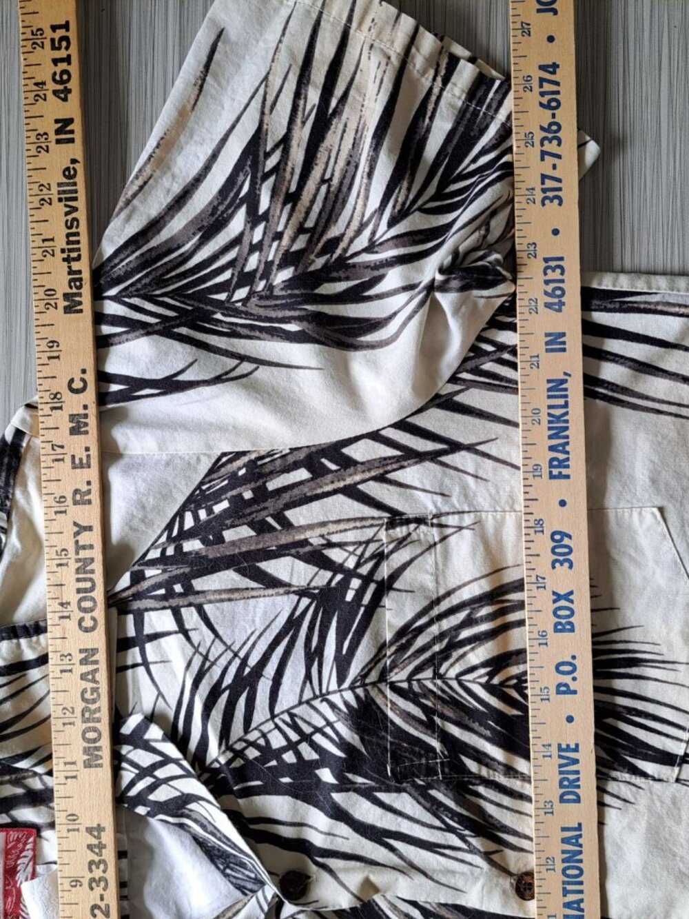 Rjc Hawaiian Shirt Palm Tree Cotton Button Front Short Sleeve Mens L Hawaii - Picture 10 of 12